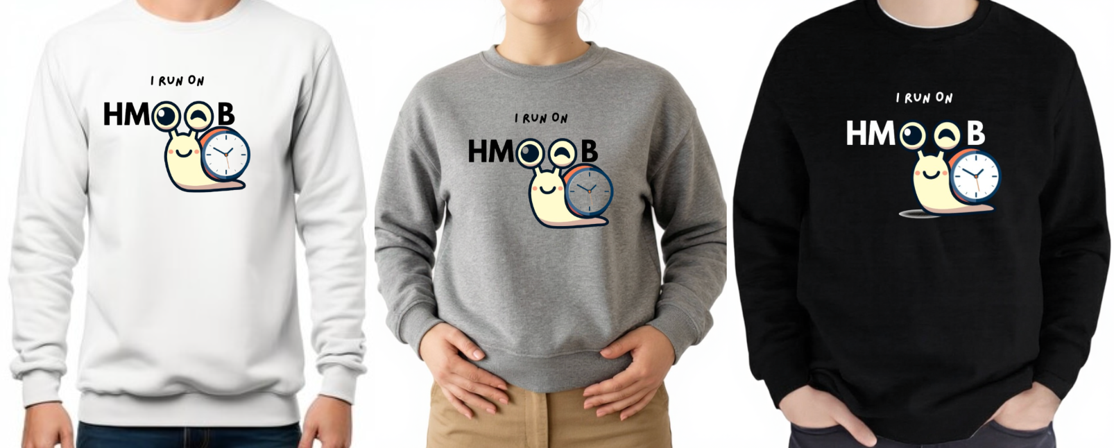 I Run On Hmoob Time_Sweatshirts